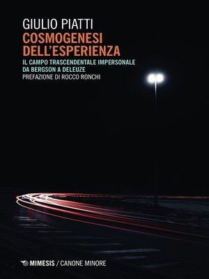 cover image of Cosmogenesi dell'esperienza